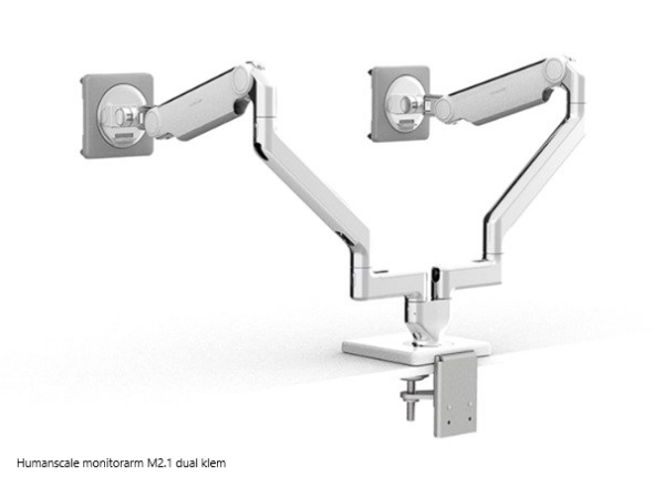 Humanscale monitorarm M2.1 dual klem