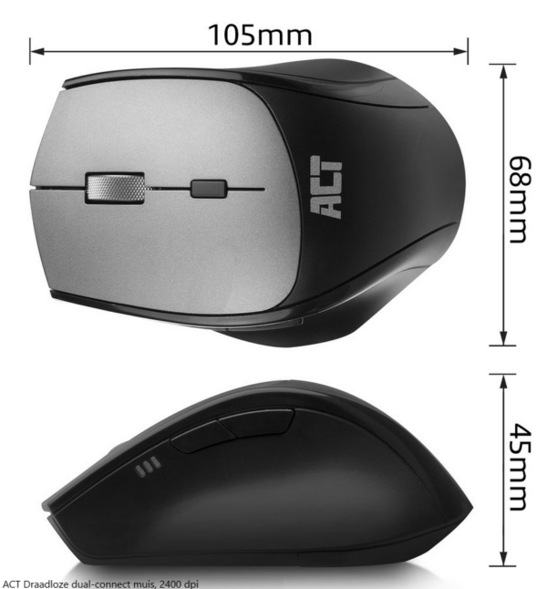 ACT Wireless Multi-connect Mouse 2400 dpi