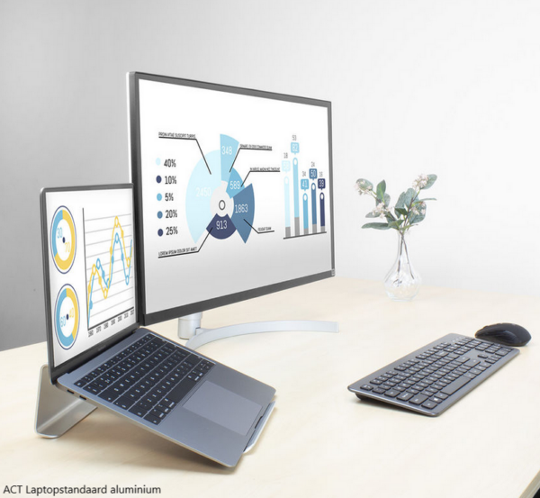 ACT Laptopstandaard aluminium