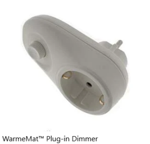 Warmemat plug-in dimmer