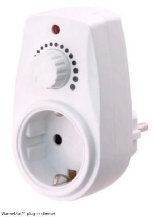 Warmemat plug-in dimmer