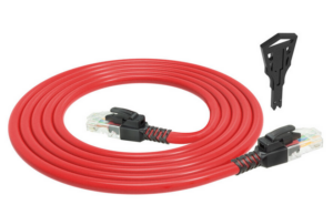 ACT U/UTP CAT6A LSZH vergrendelbare patchkabel snagless met RJ45 connectoren