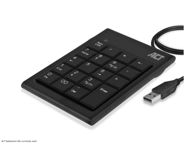 ACT Toetsenbord USB, nummeriek, zwart