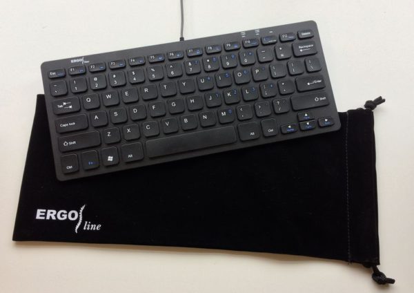 Ergoline compact toetsenbord incl. 2 USB poorten