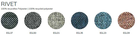 Rivet, 100% gerecycled polyester