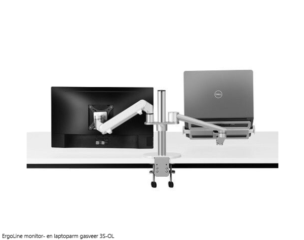 ErgoLine monitor- en laptoparm gasveer 3S-OL