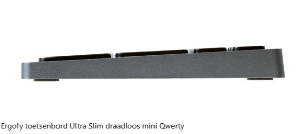 Ergofy toetsenbord Ultra Slim draadloos mini Qwerty