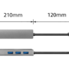 ACT USB-C hub 3.0, 3x USB-A, Gigabit ethernet