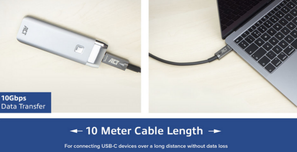 ACT USB-C 3.2 Gen2 Active Optical Cable (AOC) aansluitkabel