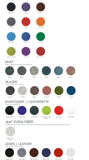 Zitbekleding en kleur zitbekleding ONGO®Classic